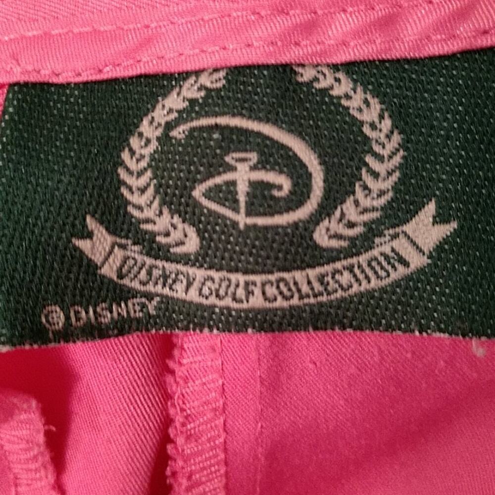 Disney Golf Collection Pink Super High Rise Shorts Resort Preppy size 10 - Picture 3 of 14